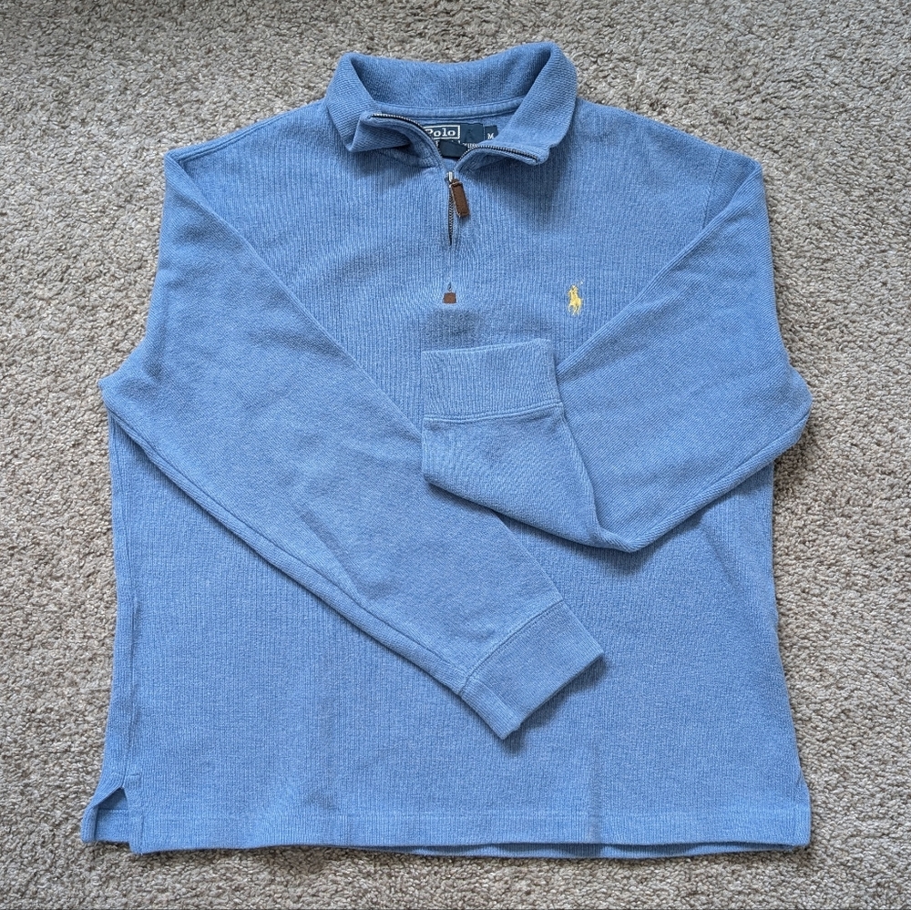 Ralph Lauren Light Blue Quarter-Zip Pullover